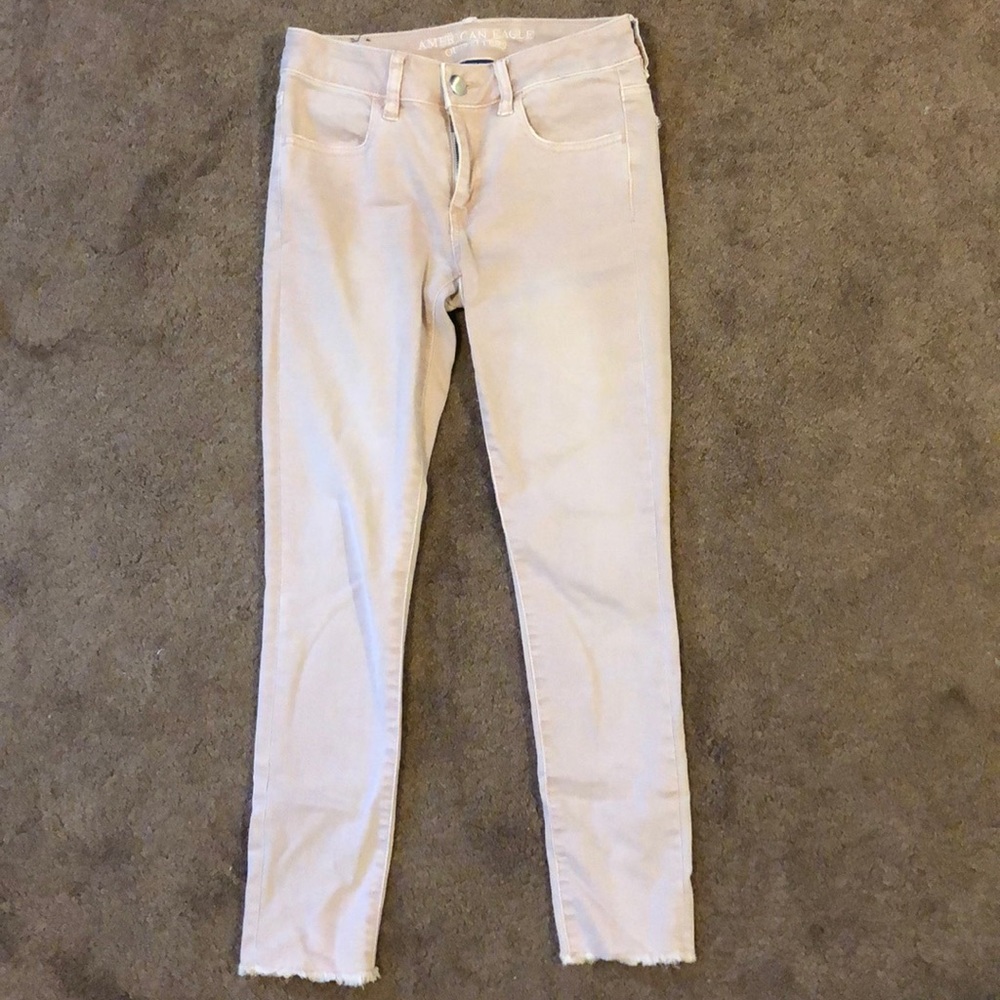 American Eagle light pink jeans